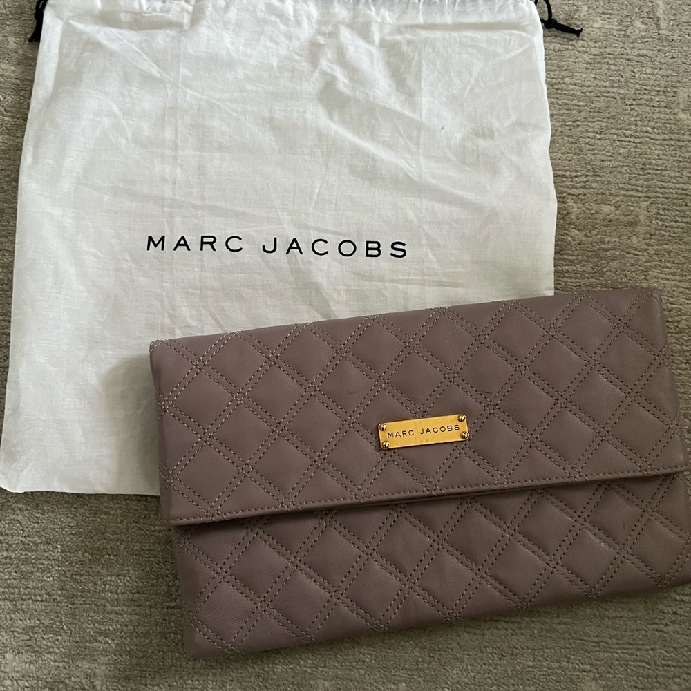 NWT Marc Jacobs Quilted Leather Clutch